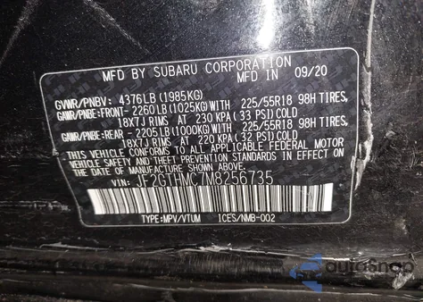 2021 Subaru Crosstrek Limited from USA, damaged, VIN JF2GTHMC7M8256735